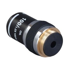 OMAX 100X (Oil, Spring) Achromatic Compound Microscope Objective Lens – NEW