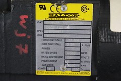 Baldor BSM63A-138-SPL Servomotor D12112203 Class F 0.77NM 6000rpm Used