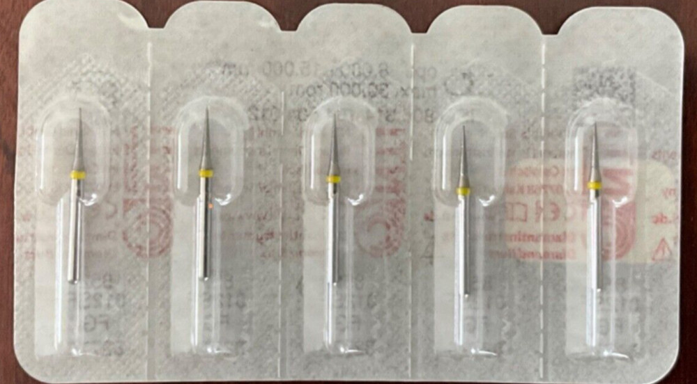 NTI KERR AXIS Dental Diamond 863-012F FG 5/pk Pointed Taper FINE