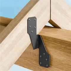 10PCS Heavy Duty Stainless Steel Hurricane Ties Rafter Truss Brackets Black Shed