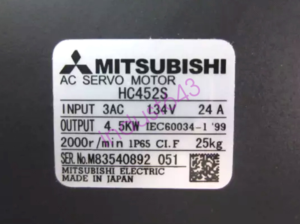 NEW MITSUBISHI AC SERVO MOTOR HC452S
