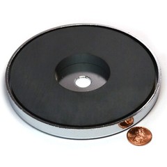 5-Pack 2″ RB50 C8 Ceramic Ferrite Round Base Magnet Anti-Corrosion Chrome