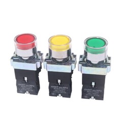 22mm Push Switch Button Momentary Metal LED Self-Reset 24V/220V Illuminated