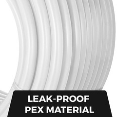Non-Barrier 300ft 1-inch White PEX-B Pipe High-Pressure Potable Grade