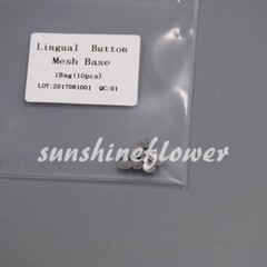 10 Pcs/1 Pack Dental Orthodontic Lingual Buttons for Bondable Round Base Brand