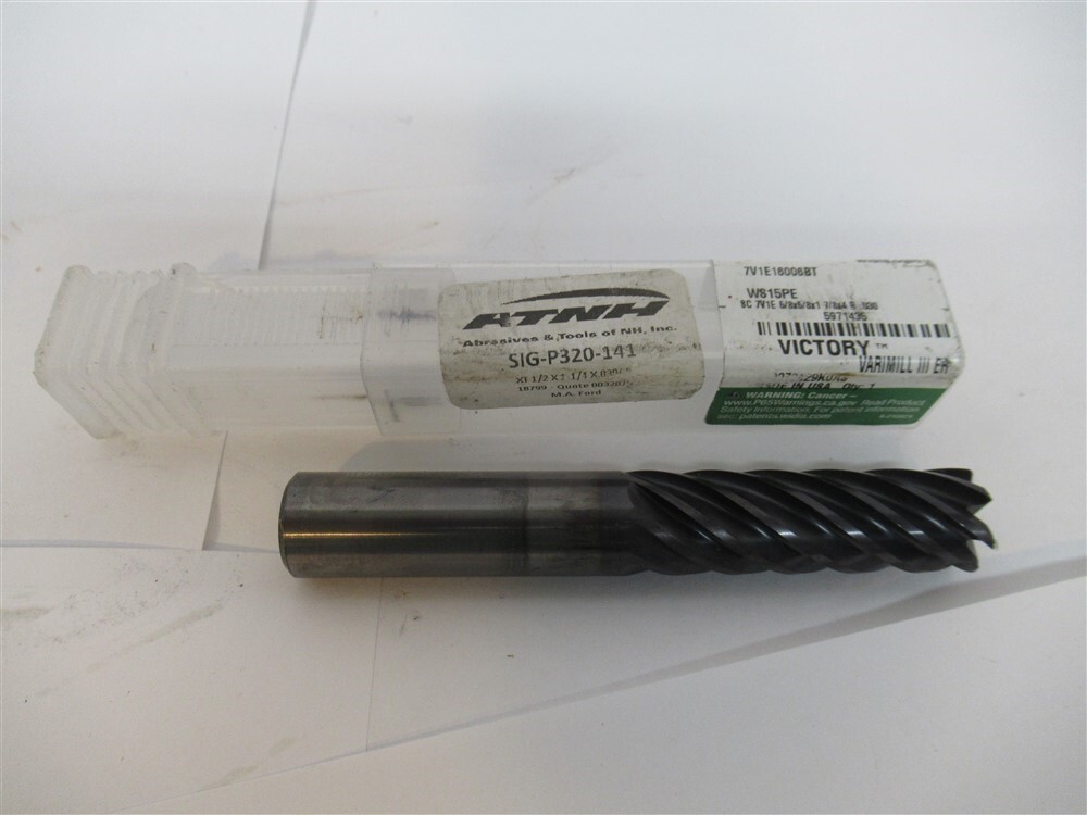 Widia 5971435 , 5/8″ Carbide .030″ Corner Radius Square End Mill