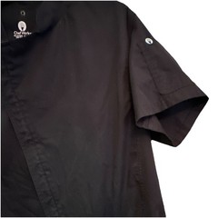 Chef Works Black Short Sleeve Chef Coat Jacket – Polycotton Workwear Coat