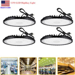UFO High Bay led Lights 300W Commercial Warehouse Garage UFO High bay Lamp 4Pack
