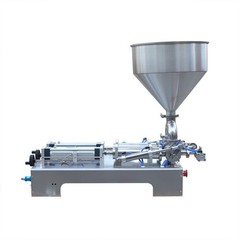 Liquid Paste Filling Machine Horizontal Pneumatic 50-500ml 800W Double Head