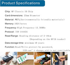 20 Pcs MF Classic 1K Tags S50 RFID Stickers NFC Tags Smart M1 Classic Tags ISO