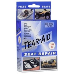 TEAR-AID Vinyl Seat Repair Kit, Type B Clear Patch, Blue Box, Single Pack