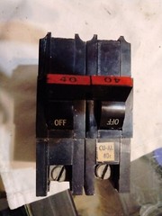Federal Pacific NA240 40A Circuit Breaker – Black