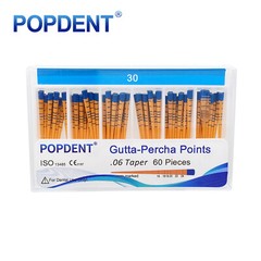 POPDENT Dental Endo Gutta Percha Points Root Canal Taper .02/.04/.06 #15-#40