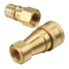 8Set Carpet Cleaning Brass 1/4″ 0.25in Quick Disconnect for Wand Hoses Fast Ship