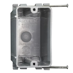 CANTEX 1 -Gang PVC New work Switch/Outlet Electrical Box