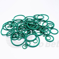 3.55mm Cross Section Metric FPM FKM Rubber O-Rings 3mm-390mm ID 75 Shore A Green