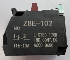 (5 Piece) ZBE-102 Single contact block 1NC ZBE102