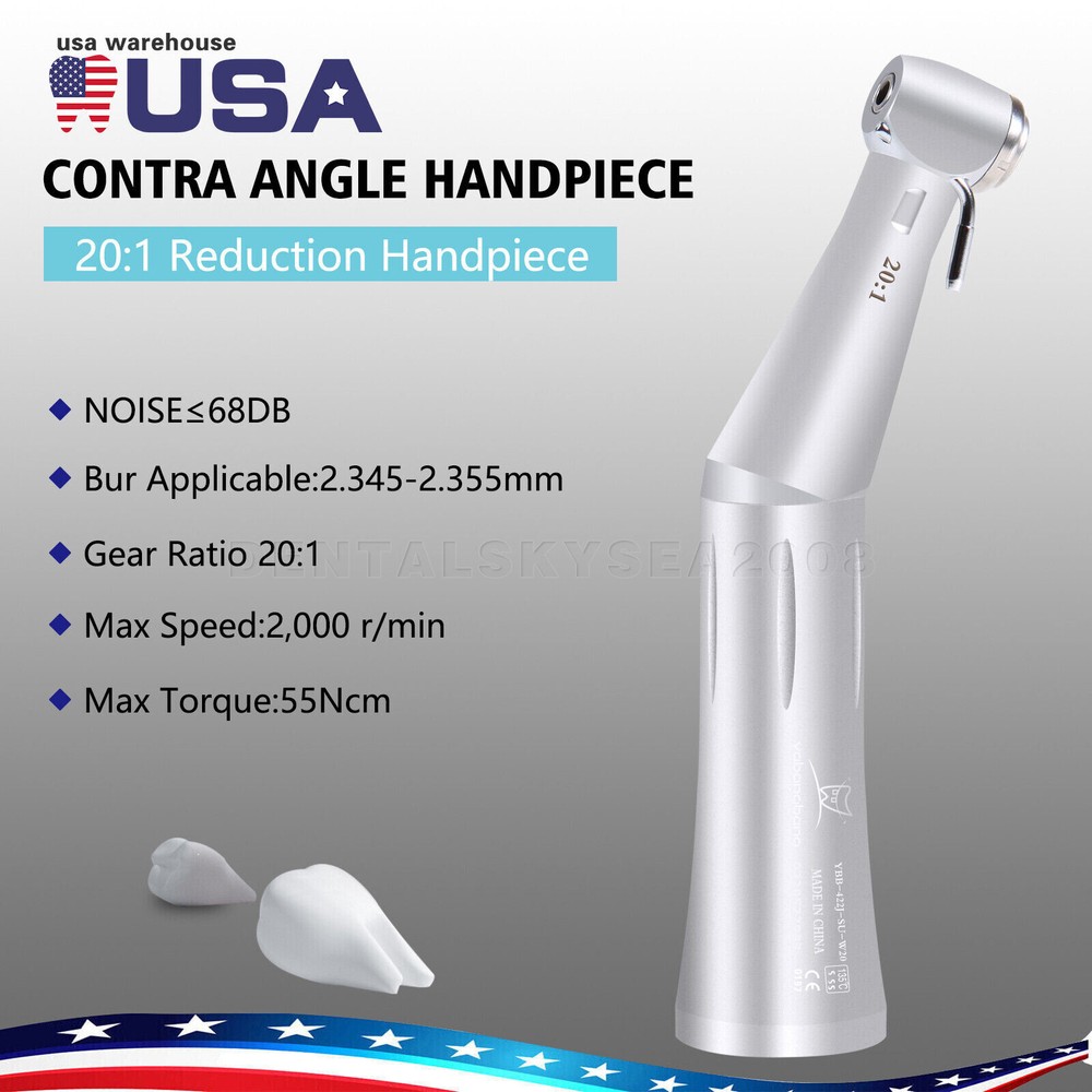 Yabangbang Dental Slow Speed Contra angle Handpiece 20:1 Reduction #ol,