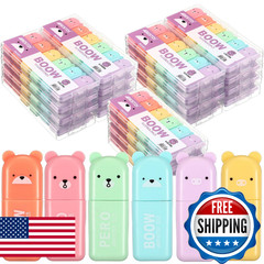 Fuutreo Cute Mini Bear Highlighter Pens Kawaii Highlighter Set End Of Year Gift