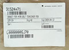 NOV 31524+71 M39 HYDRAULIC BOLT TENSIONER GASKET SEAL EXP 2024-04-12 NEW SURPLUS
