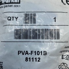 Parker PVA-F101B Control Panel AIR VALVES 24V 50/60HZ-8VA🔔