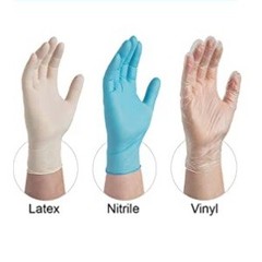 GLOVEPLUS Industrial Clear Vinyl Gloves, Latex Free, Powder Free, Food Safe,