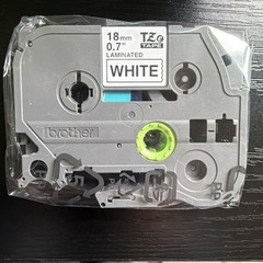 USED – Genuine Brother – P-Touch – TZe-2412PK – 3/4″ – Black on White Tape – 2PK