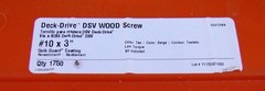 Simpson Strong-Tie Deck-Drive DSV wood screw #10×3″ DSVT3MB Tan 1,750 Exterior