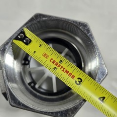 3 Inch Digital Flow Meter, 21-264 GPM Inline NPT Thread Fuel Turbine Flowmeter