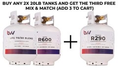 BVV 20LB High Purity USA 70/30% N-Butane/Propane Blend – 99.5% Guaranteed