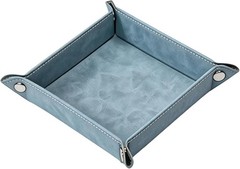 Modern Faux Leather Valet Tray – Compact Storage for Jewelry, Remotes, and More