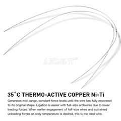 AZDENT Dental Orthodontic Super Elastic Arch Wires Copper Cu-NiTi ROUND