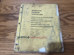 SPERRY NEW HOLLAND SERVICE PARTS CATALOG 134 C.I.D. GAS ENGINE