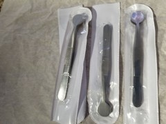 SS Meibomian Gland C Collins expresser Forceps Remove Meibum From Lids Dry Eyes