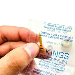 Kings Electronics M39012/01-0501 N-Type Straight Crimp RF Connector Plug 50 Ohm