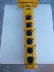 NEW P&H HARNISCHFEGER 596 8-PUSHBUTTON HOIST/CRANE PENDANT CONTROL ENCLOSURE