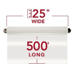 Thermal Laminating Film Rolls 1.5 mil 25″ x 500′ for Ultima 65 – 2-Pack