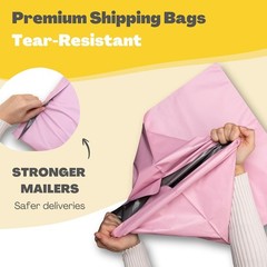 Poly Shipping Bags 12 Pack, Poly Mailers 14×18 & 18×24, Clot Shipping Bags
