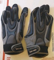 FG Firm Grip Natural Pull Work Gloves General Purpose Size Men’s XL Shockshield