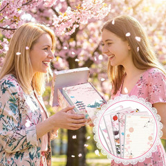 100 Sheets Japanese A5 Planner Inserts – 120GSM Thick Cherry Blossom Refill Pape