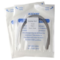 AZDENT Dental Orthodontic Rectangular Arch Wire Nature/Oval Form Stainless Steel