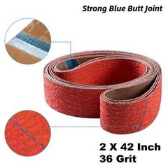 2×42 Inch Ceramic Sanding Belts 36 Grit High-Performance Sander Sharpening Belt
