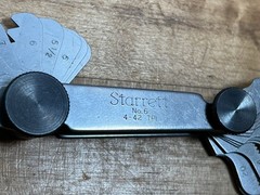The L.S. Starrett Co. No. 6 Screw Pitch Gage 30 Pitches 4 to 42 V Thread – USA