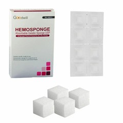 NEW DENTAL HEMOSPONGE ABSORBABLE GELATIN SPONGE STERILE SPONGE #10x10x10mm…