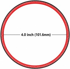 Straight ID: 4.0″ 101.6mm Silicone Hose Coupler High Temperature 4-ply with T…
