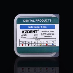 5X AZDENT Dental Endodontic Engine Use NiTi Super Rotary Files 25mm
