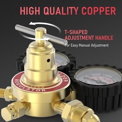 Nitrogen Regulator, CGA580 Inlet, 1/4″ Flare, 0-800/4000 PSI Output with Hose