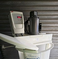 Protectoplas Mixing Tank Model MT-55-23 w/Control, Motor, Impellor, & Stand 115V