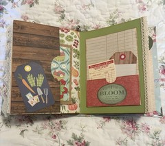 Handmade Keepsake Journal 14 double sided pages, “Whimsical Animals”