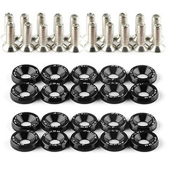 Durable M6 Bumper Washers & Fasteners – 20Pcs Engine Bay Enhancement Kit